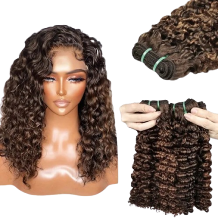 W&H 100% Human Hair Double Drawn Burmese (curly weft bundle)