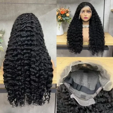 W&H 13X4 Full Density Human Hair Wig 26" Burmese Curly Lace Frontal Wigs